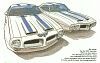 Ad depicting early design for 70 Trans Am